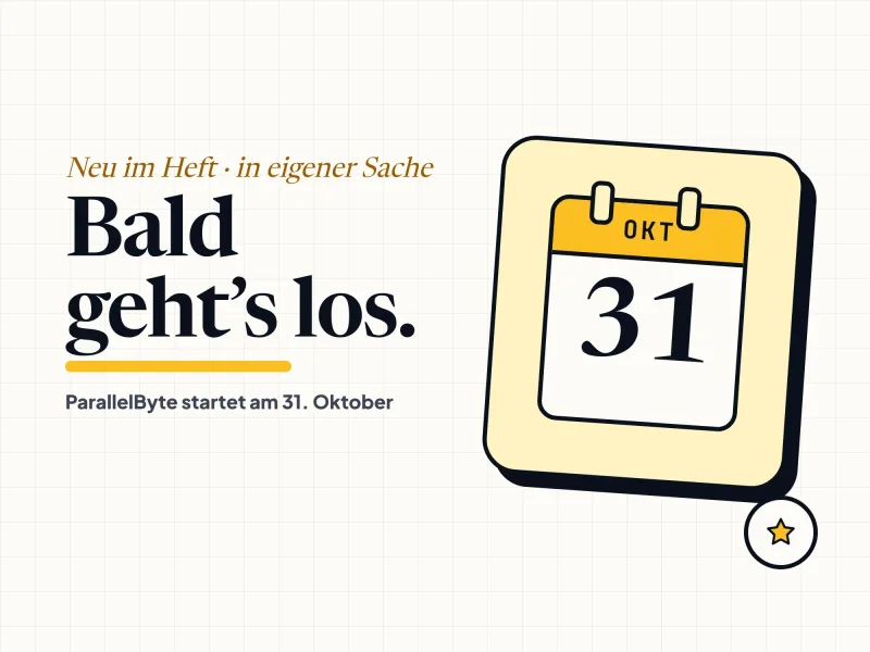Bald geht's los: ParallelByte startet am 31.10.